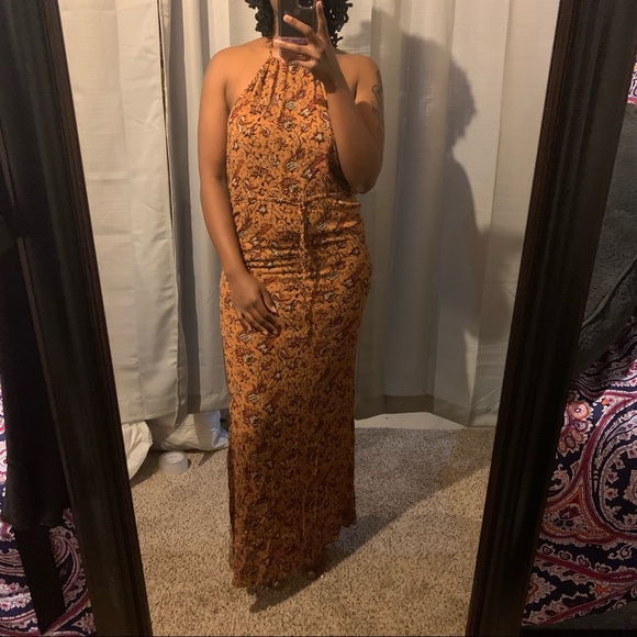 Flynn Skye Floral and Orange Dress - Picture 7 of 13